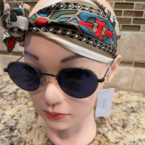 THE ROW - EYEVAN COLLABORATION FLYNN NAVY TITANIUM SUNGLASSES - Picture 5 of 16